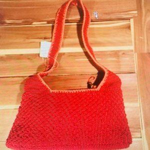 LIZ CLAIBORNE SNAKESKIN DESIGN SHOULDER BAG BLACK